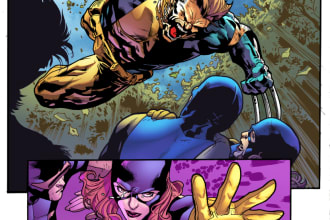 color your inked drawing or comic page