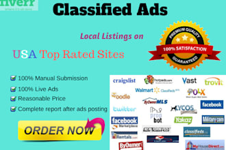 post your classified ads USA top sites manually