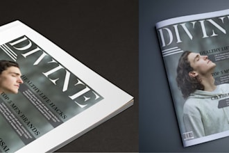 design professional and attractive magazine  cover