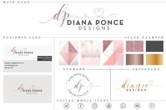 design a complete signature branding kit for you
