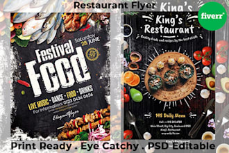 design awesome and unique flyers for you