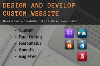 create a custom website with php, mysql