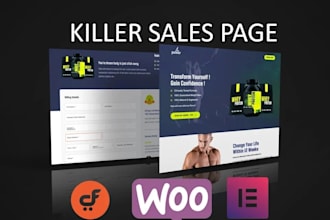 build high converting sales page or funnel by elementor funnelkit cartflows pro