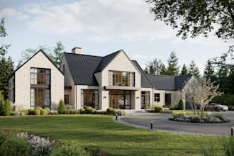 make photorealistic 3d exterior rendering
