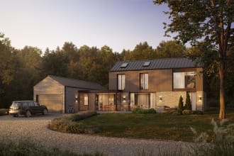 make photorealistic 3d exterior rendering