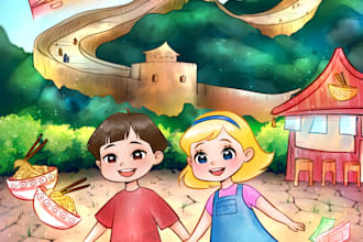 illustrate book cover for you