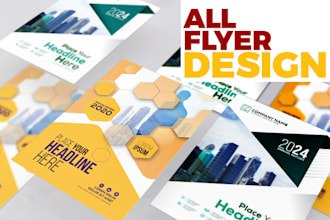 design a professional stylish flyer, poster or magazine ad