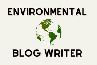 write an engaging blog post about any environmental topic