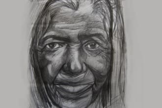 draw any type of pencil drawing, sketches, portraits