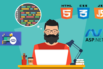 be your developer for php, aspdotnet, js scripts