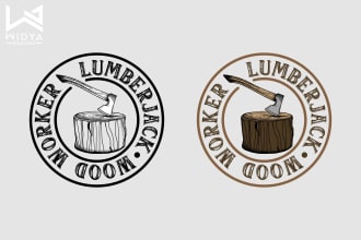 draw vintage hand drawn logo