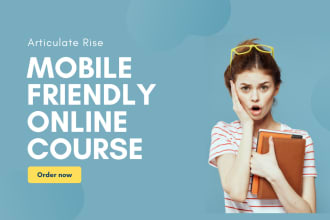 develop mobile responsive online course in articulate rise