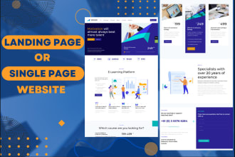 build a unique responsive one page website
