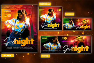 design hip hop events, concerts, nightclubs and party flyer