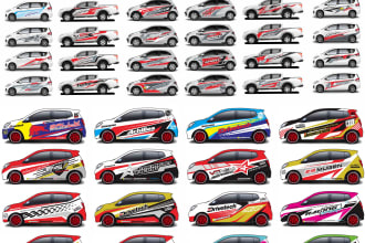 design your awesome car with the racing concepts and mascot