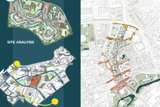 render 2d floor plans,landscape for presentation