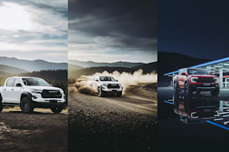 do car photo editing and retouching in photoshop and ai