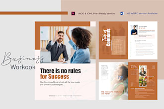 design business workbook or lead magnet, yoga ebook, fitness