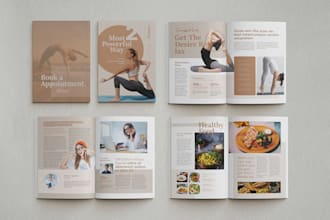 design professional yoga ebook design, meditation, wellness  ebook layout