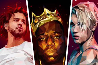 create any geometric low poly illustration within 24 hours