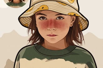 draw your photo into vector cartoon