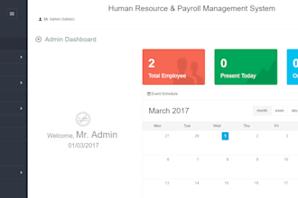 provide complete HR payroll script and install