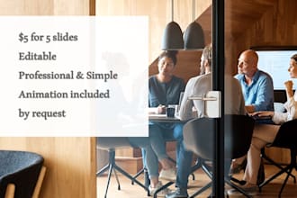 make an elegant simple professional editable PPT
