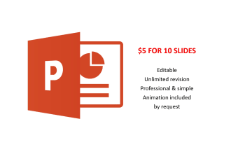 make an elegant simple professional editable PPT