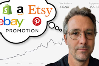 promote shopify, ebay, influencer with 3,6 million on pinterest no fakes