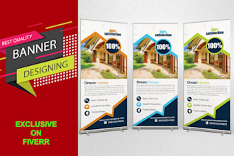 design unique  banner and poster