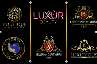 create modern family crest heraldic and vintage luxury logo