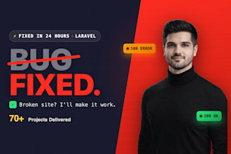 fix laravel bugs, errors and issues in 24 hours