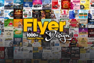 design eye catching flyers for events, businesses, and promotions