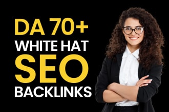 create high da white hat SEO backlinks manual link building for website ranking