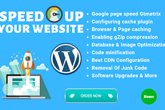 optimize wordpress website and website load faster delivery