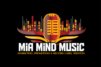 design custom music rock band or dj logo