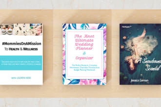 design pofessional print book or ebook, kindle cover