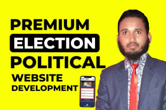 design premium election or political campaign website