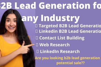 b2b lead generation for possibilities sales professionally