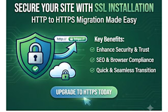 install SSL certificate on website, http to https migration