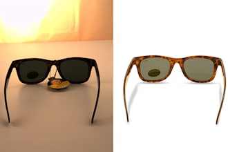 do any sunglass retouching and editing with high quality