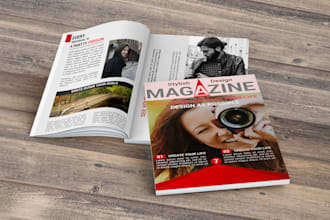 create fantastic and creative magazine catalogue design