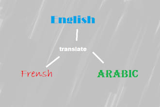 translate anything in arabic or french