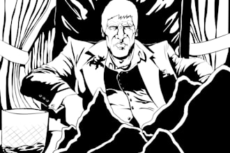 comics,tv series,movies and games illustrations