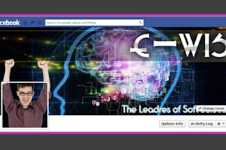 design creative professional Facebook timeline cover and profile picture