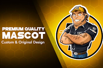 create premium  quality mascot