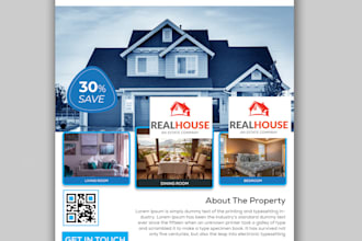 design a one side full color flyer or poster