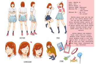 do design character,animal for you