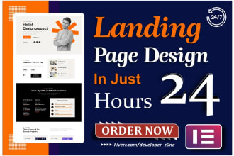 design a clean wordpress website and landing pages using elementor pro