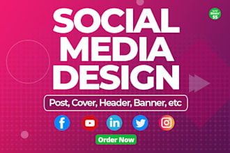 design professional attractive social media cover